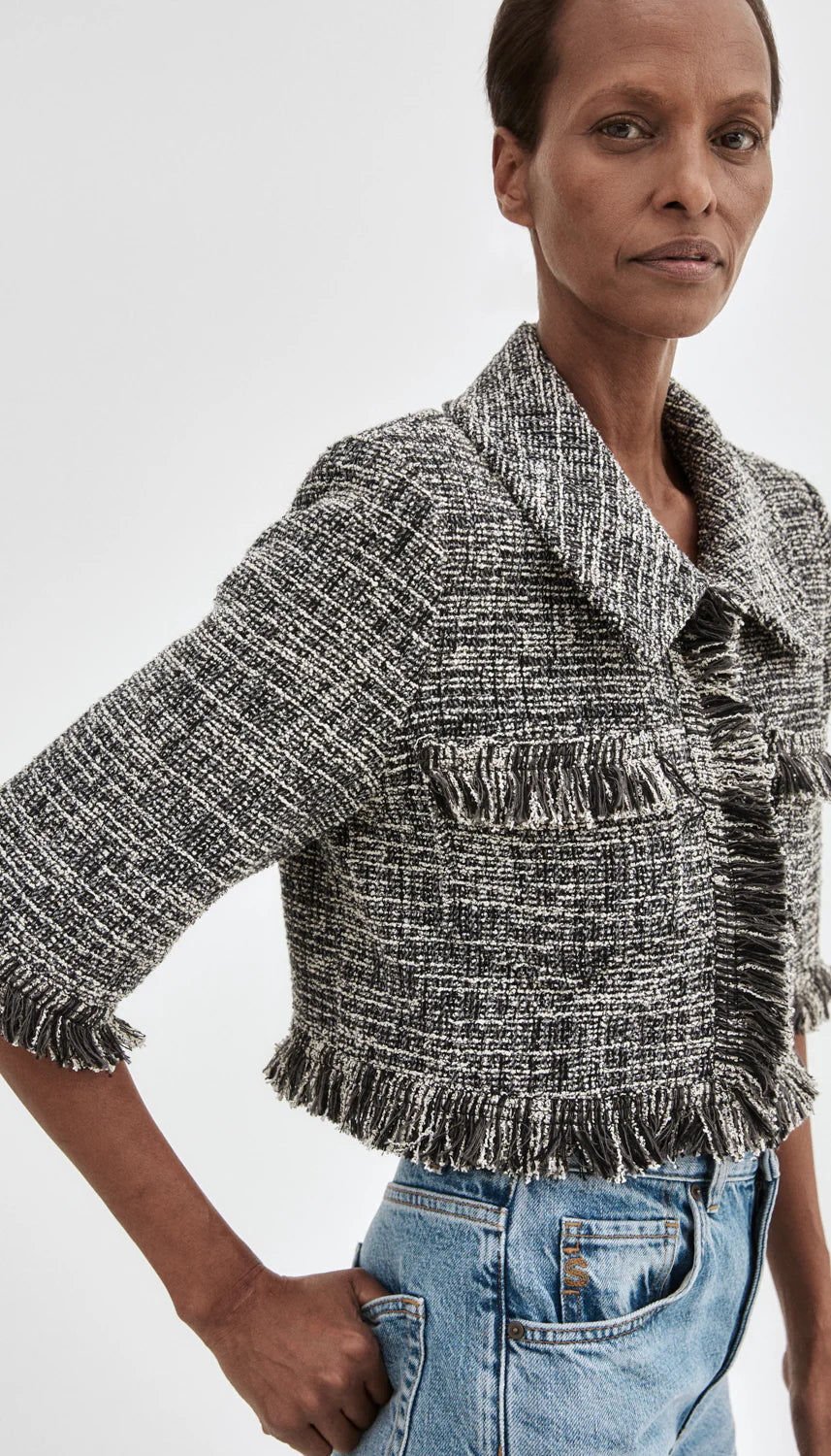 smythe cropped sleeve mini jacket