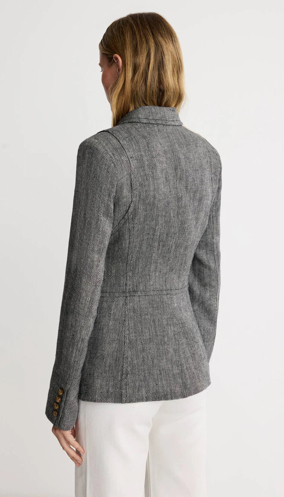 smythe three button blazer