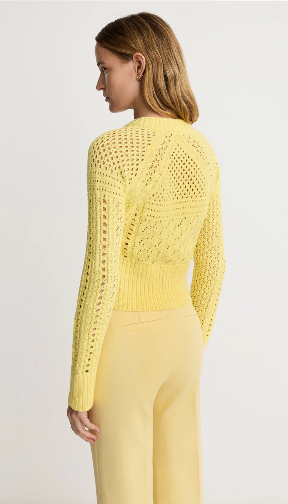 smythe crochet cardigan