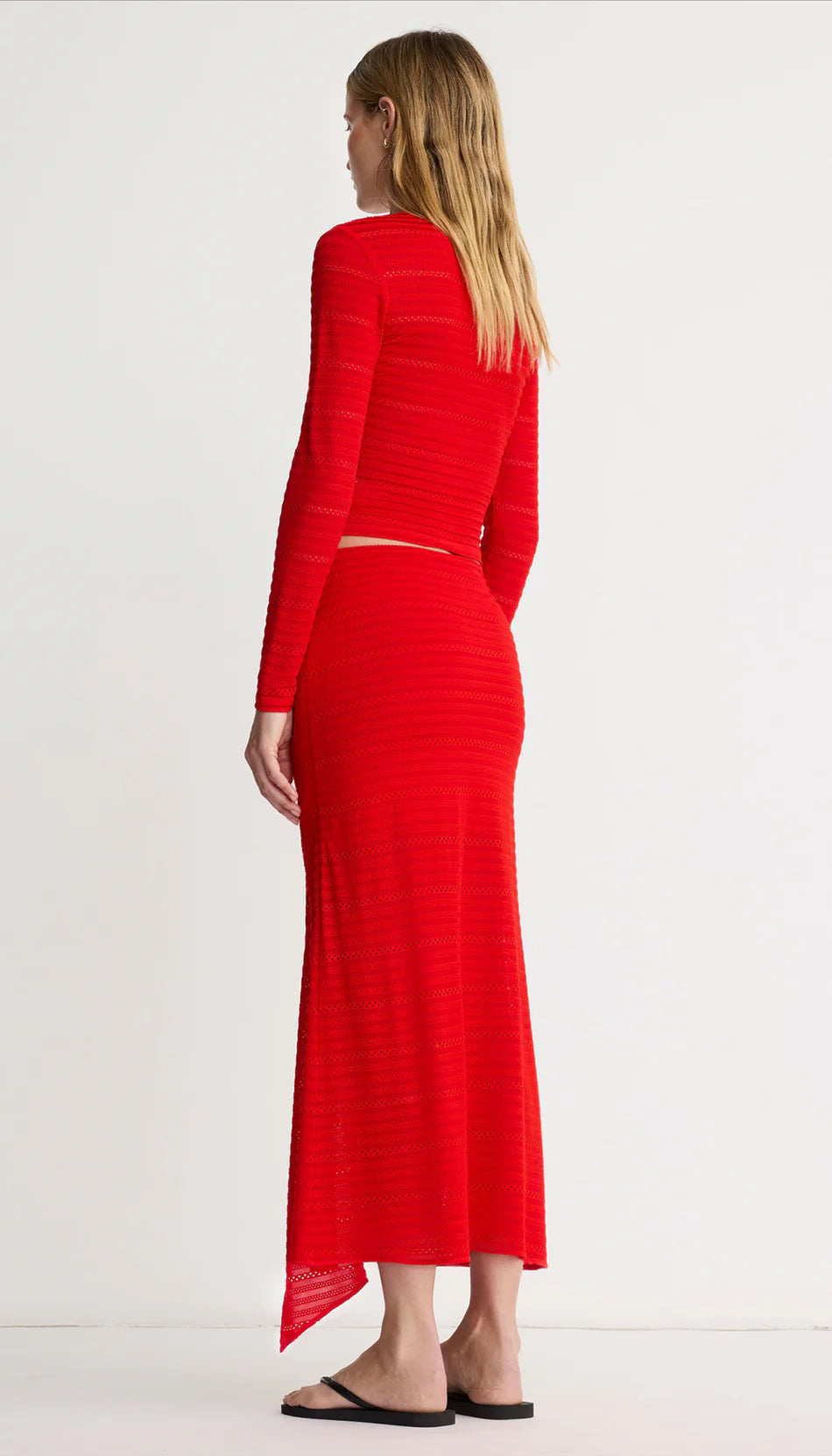 smythe pull on drape skirt