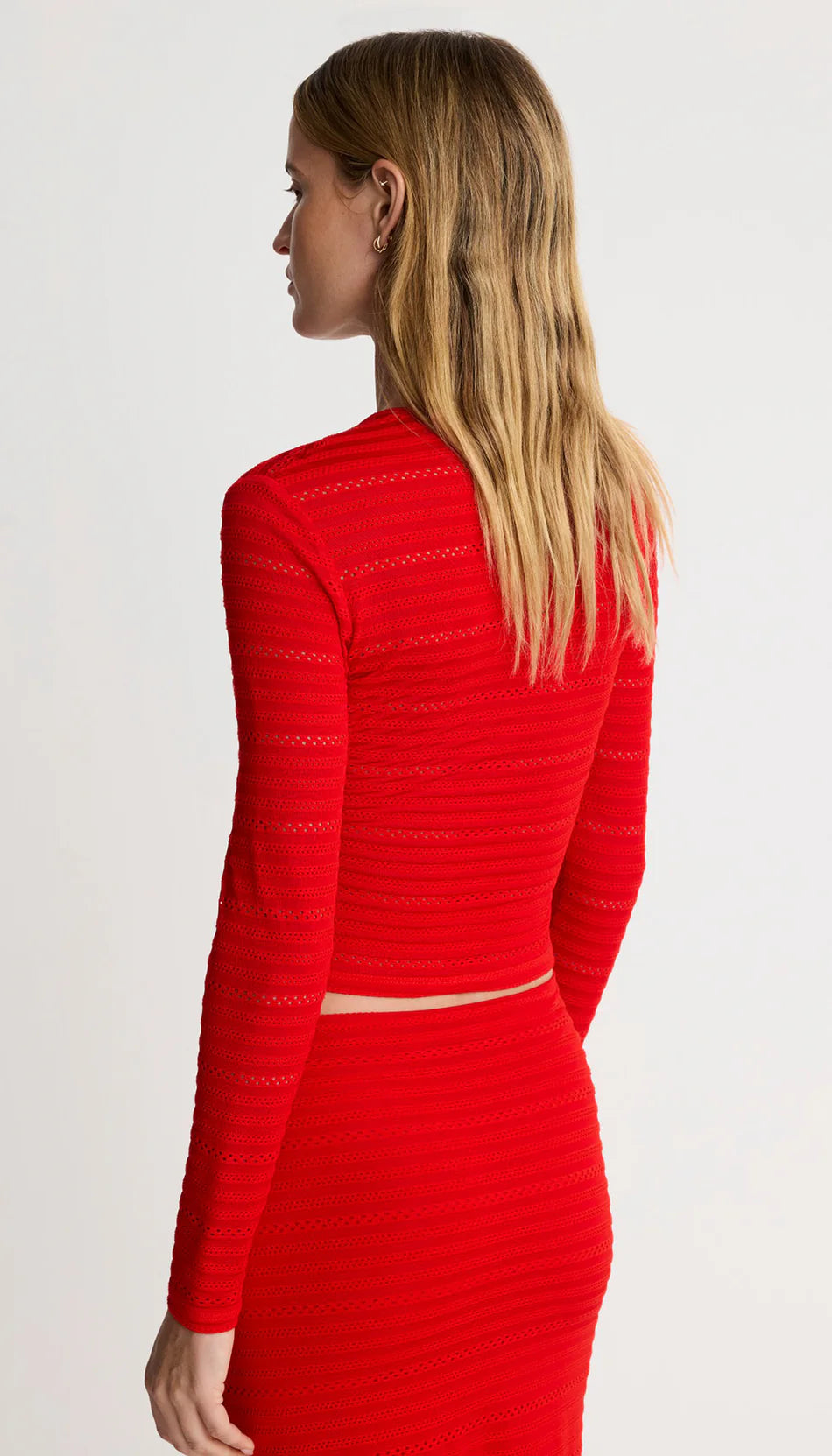 smythe long sleeve cropped crewneck