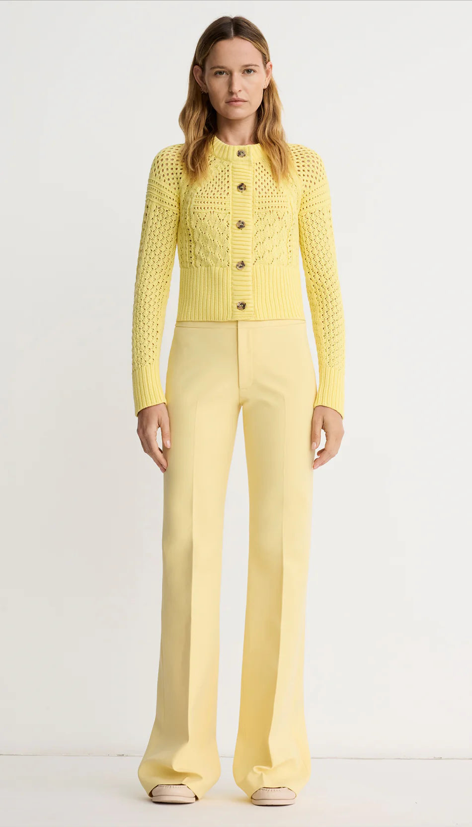 smythe crochet cardigan