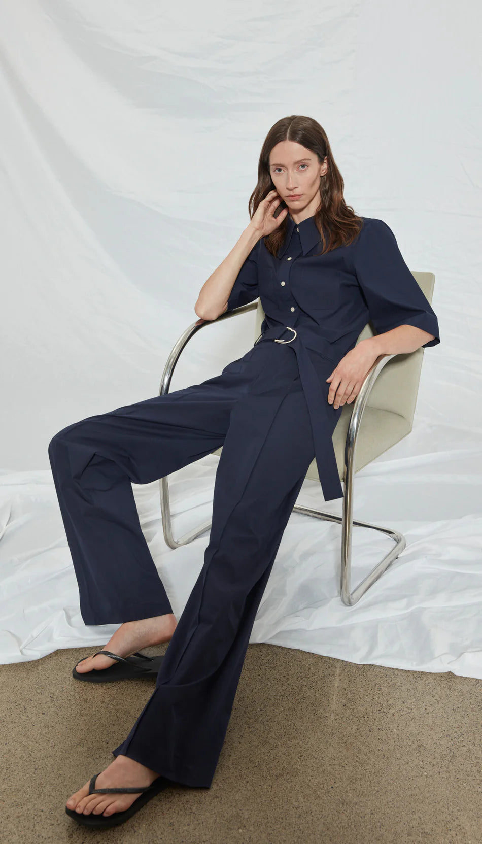 smythe straight leg d-ring trouser