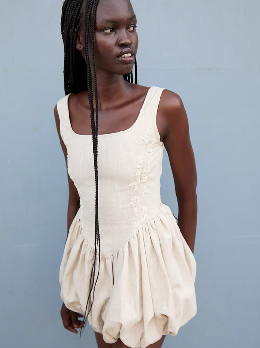tach abby linen dress