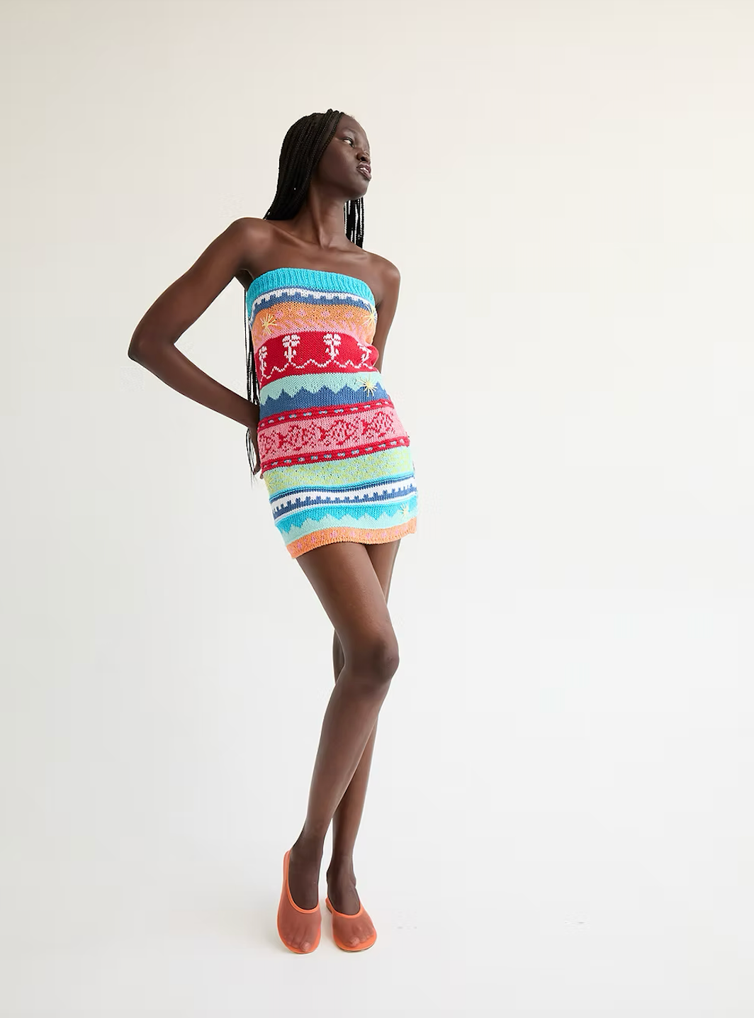 tach salma knitted mini dress