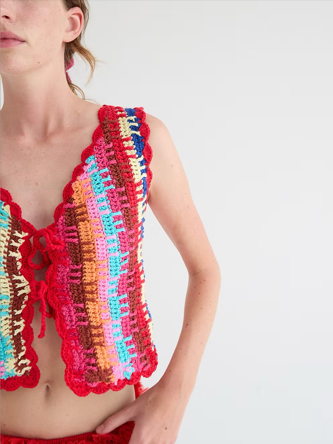 tach shelly crochet top