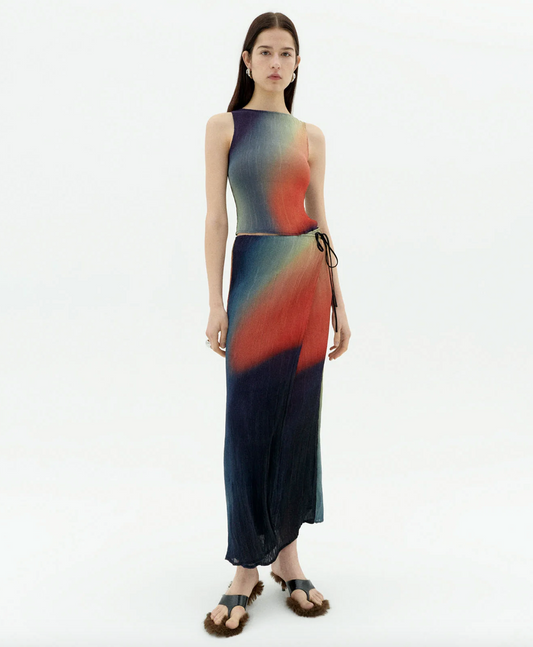thinking mu pleated pauline skirt