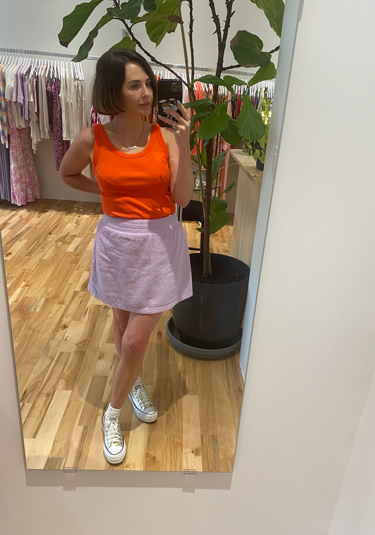 mantra nicky towel terry skirt