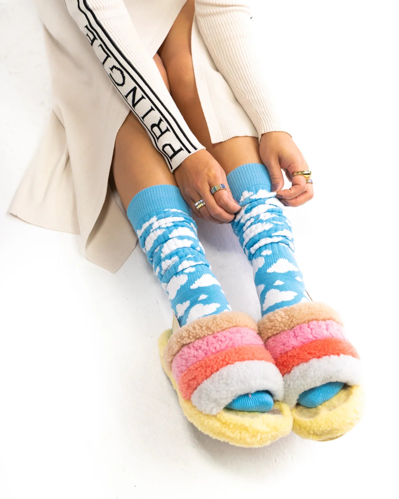 sock candy '80s cloud slouch sock