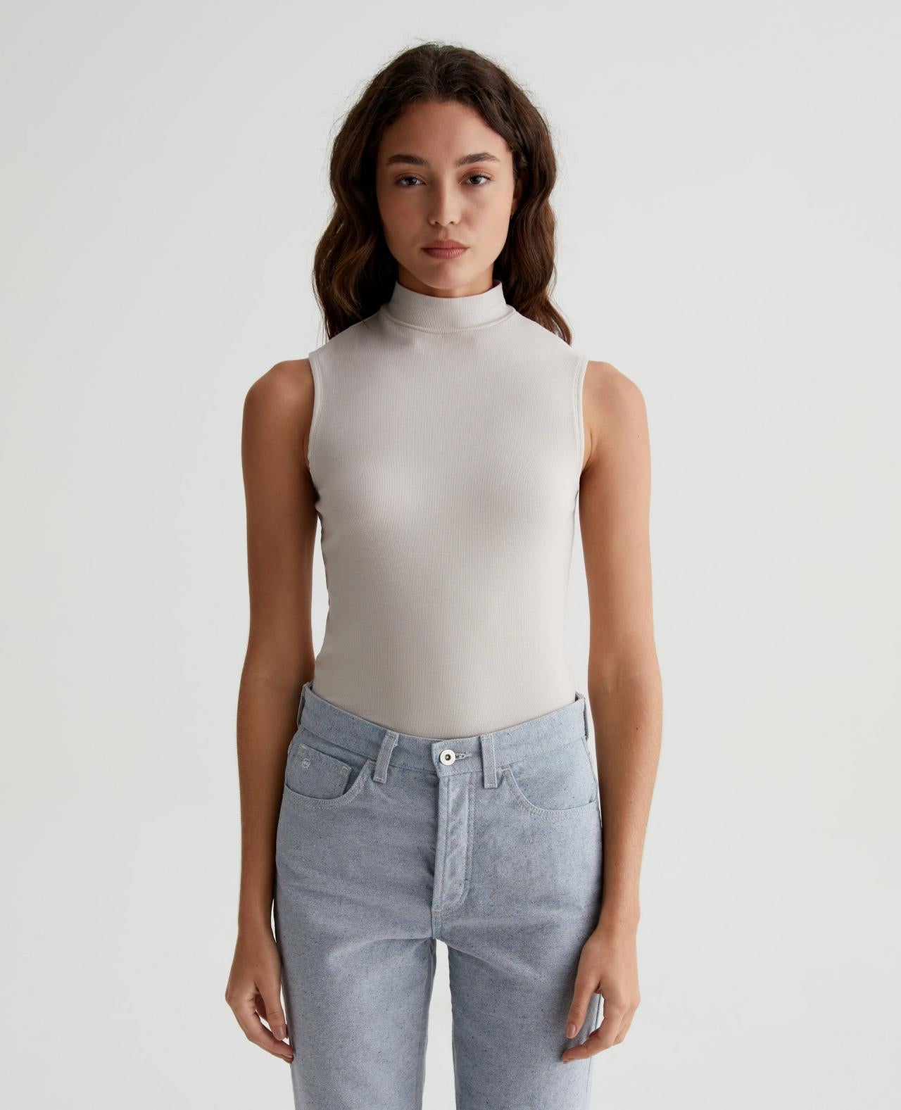 ag edie sleeveless turtleneck