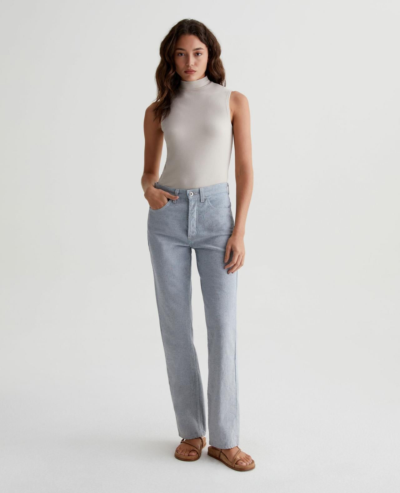 ag edie sleeveless turtleneck