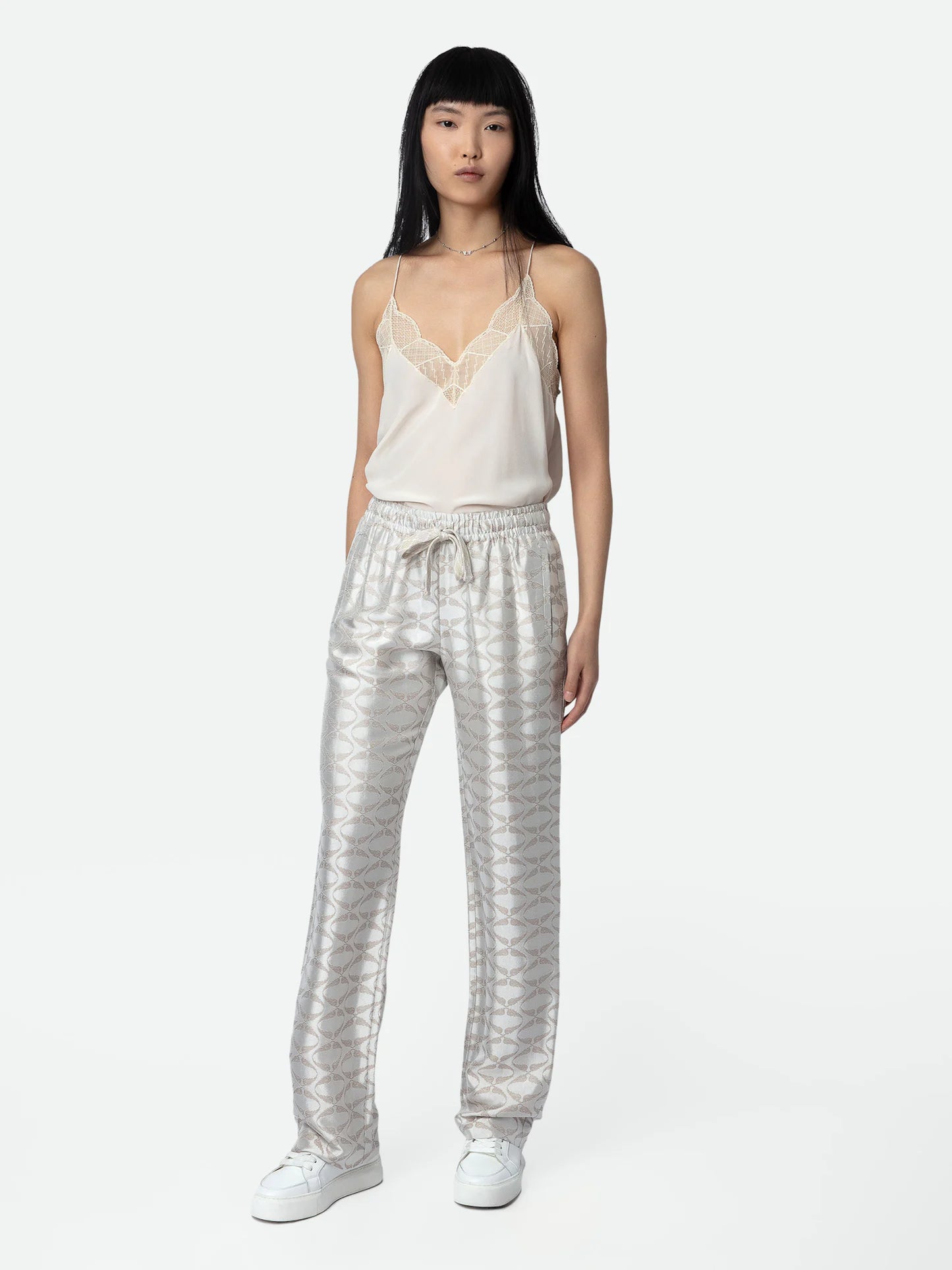 zadig&voltaire pomy wings jacquard trousers