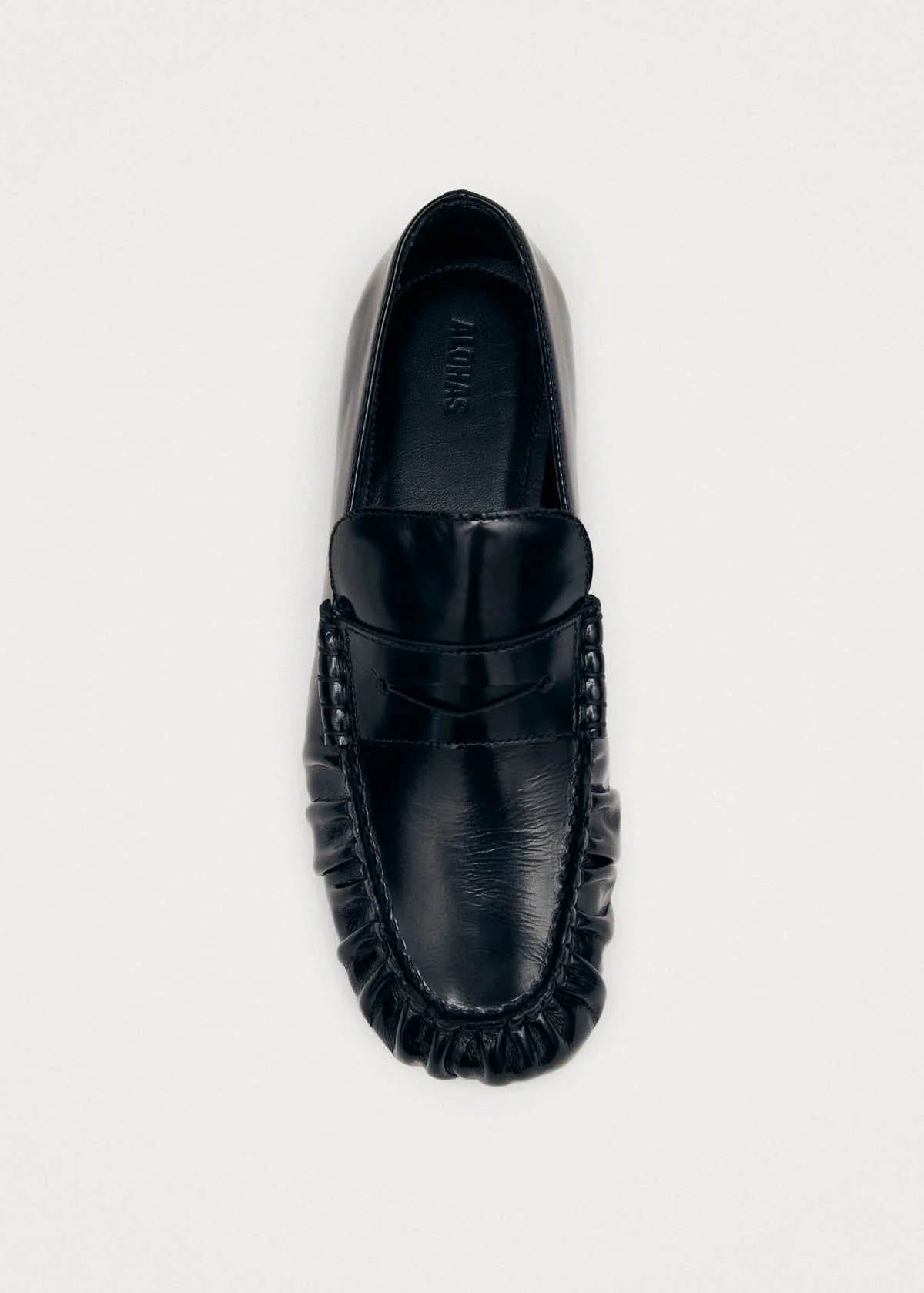 alohas aven leather loafers