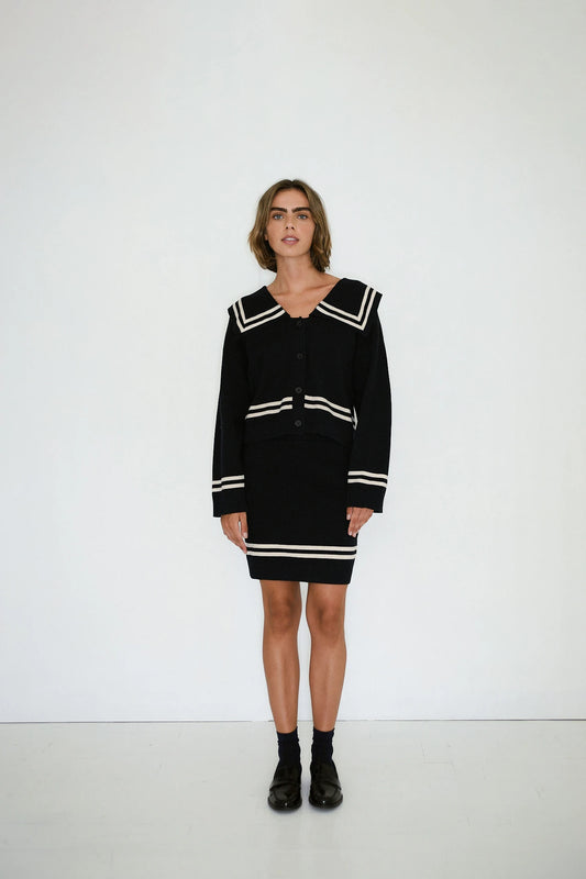 the tiny big sister sailor cardigan