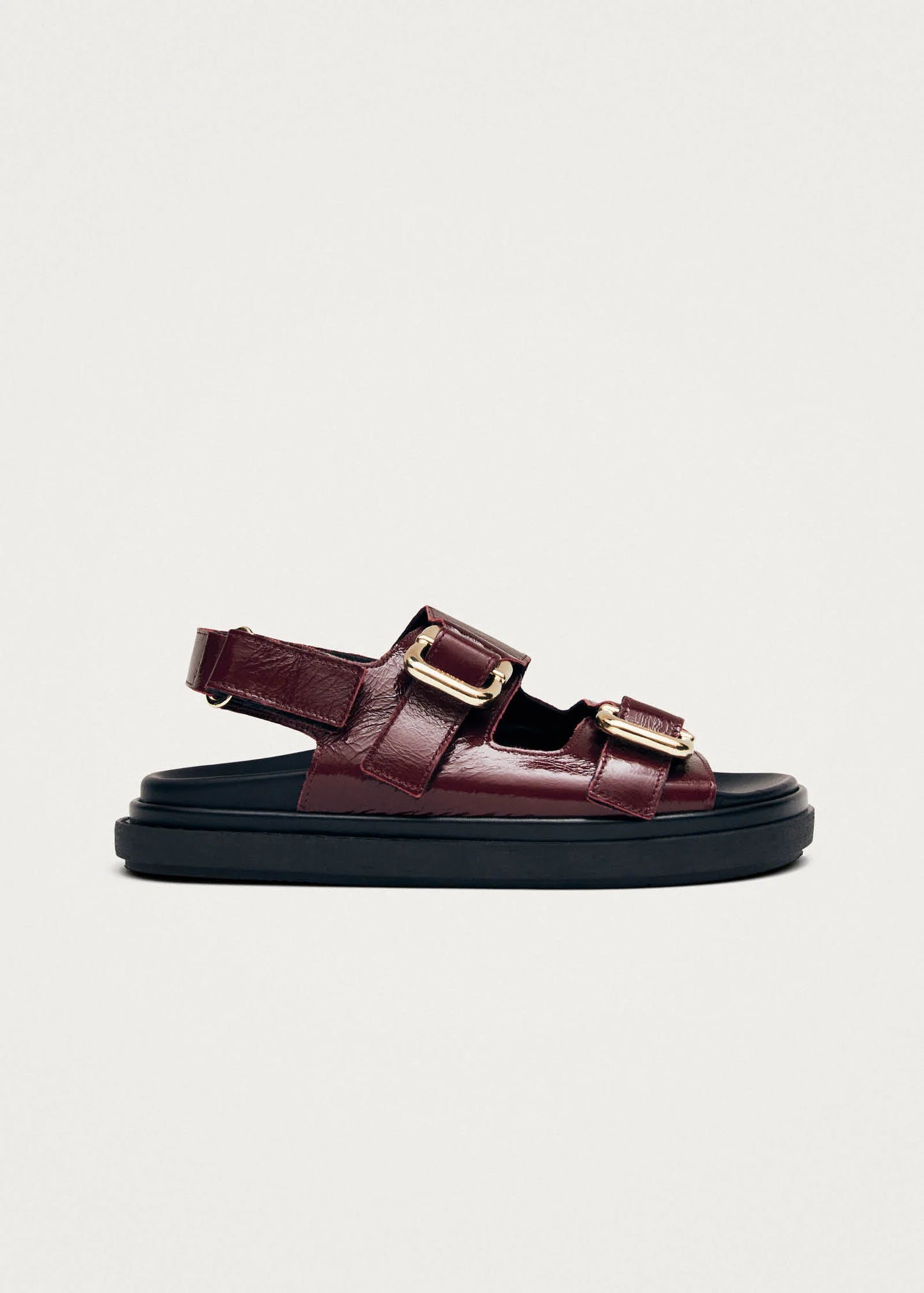 alohas harper patent leather sandals