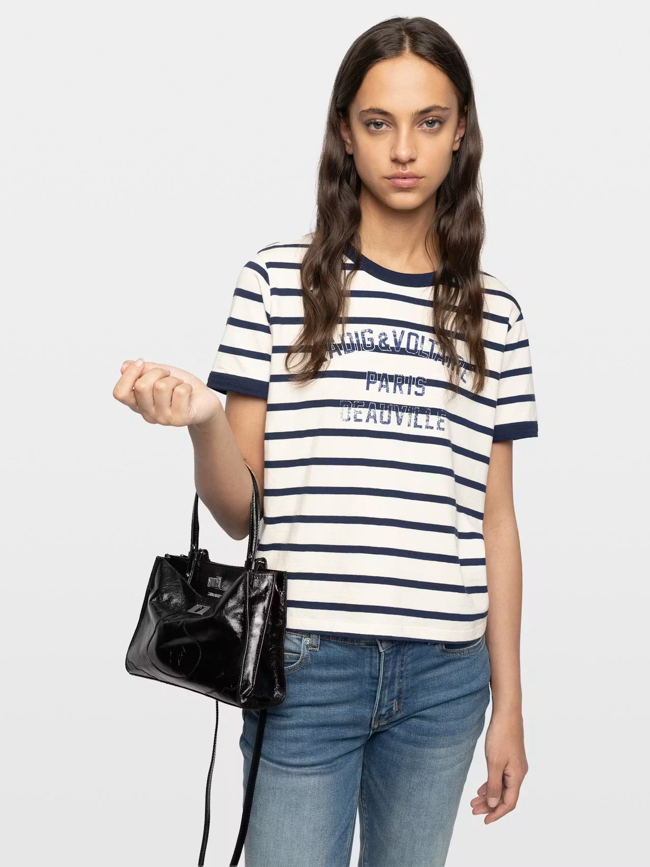 zadig&voltaire jack mini vintage patent bag