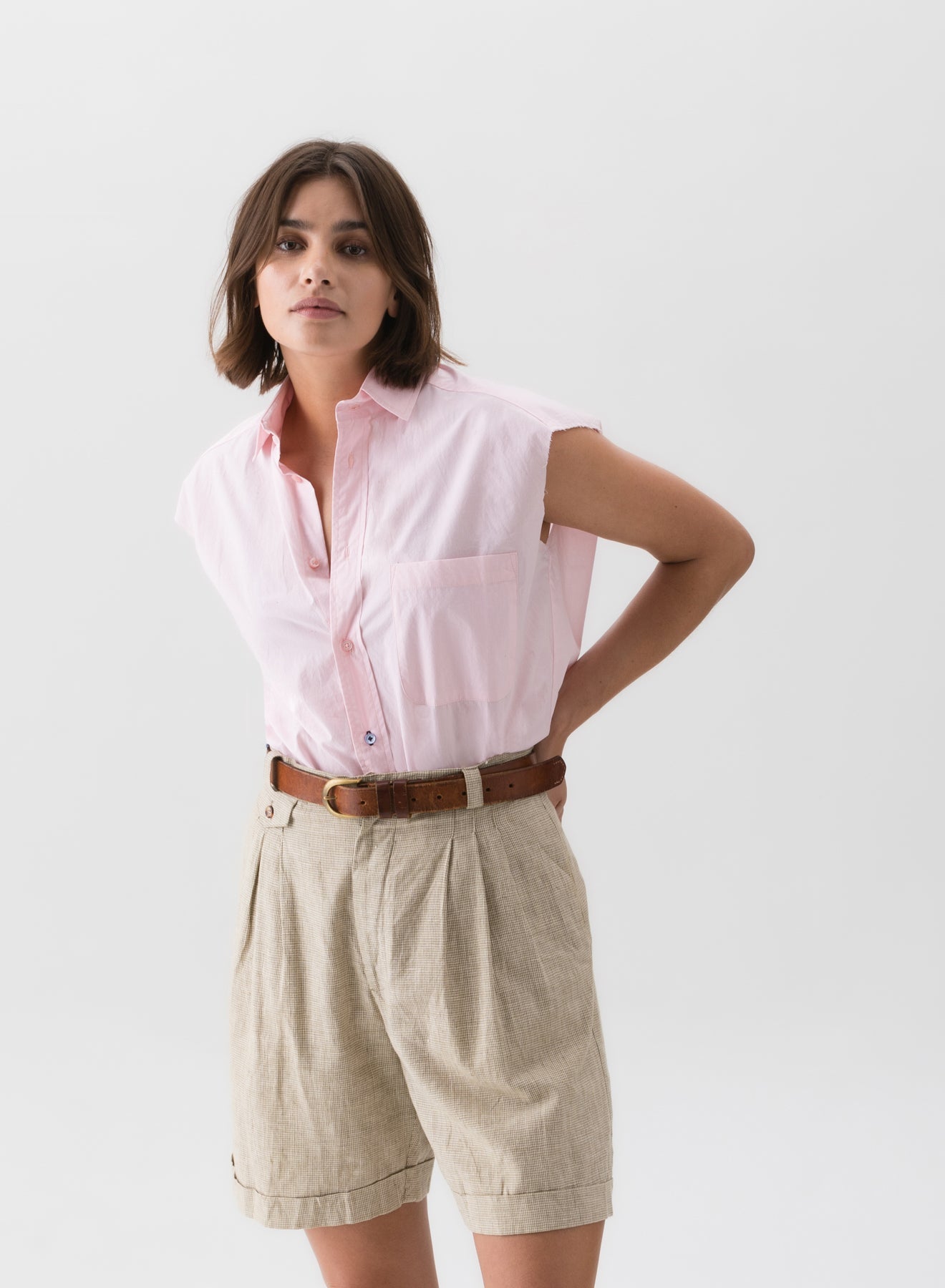 wearcisco cutoff shirt paper cotton