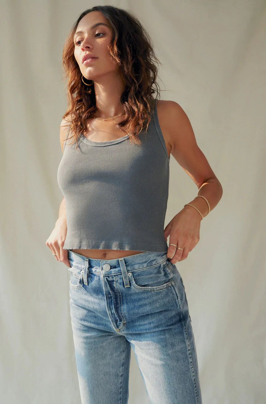 amo crop rib tank