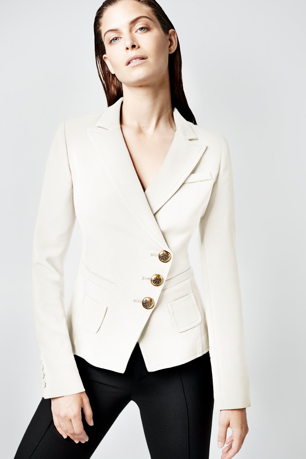 smythe wrap blazer