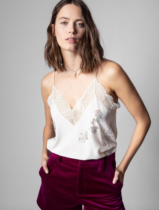 zadig&voltaire christy strass cami