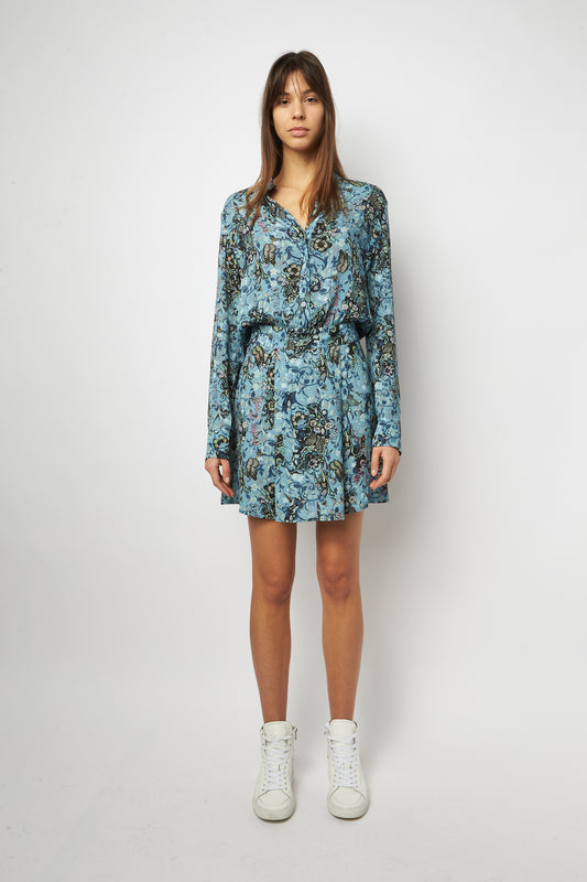 zadig&voltaire refla bohemian patch dress